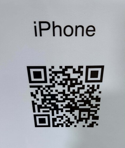 iphone QR link