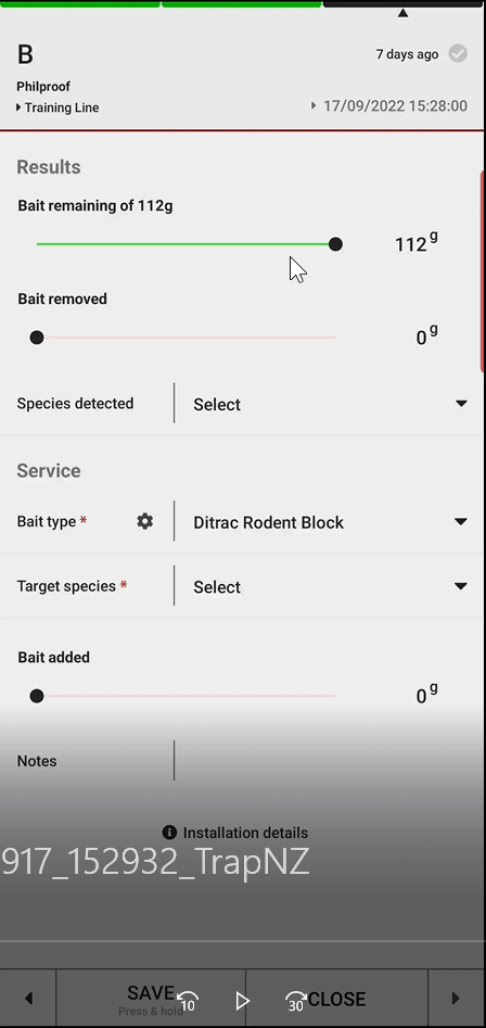 Trap.NZ - BaitRemoved applied when using slider